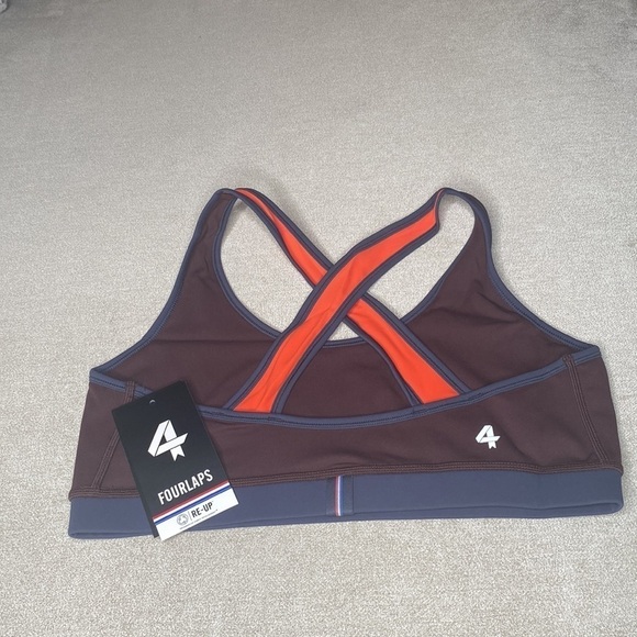 Fourlaps Infinity Sports Bra Fudge Smoke Size L - Picture 7 of 10